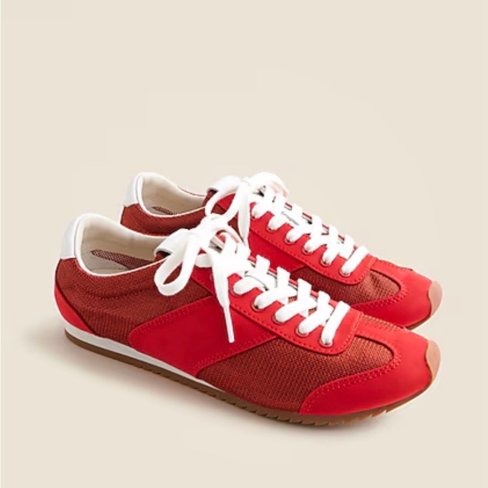J. Crew Red Sneakers